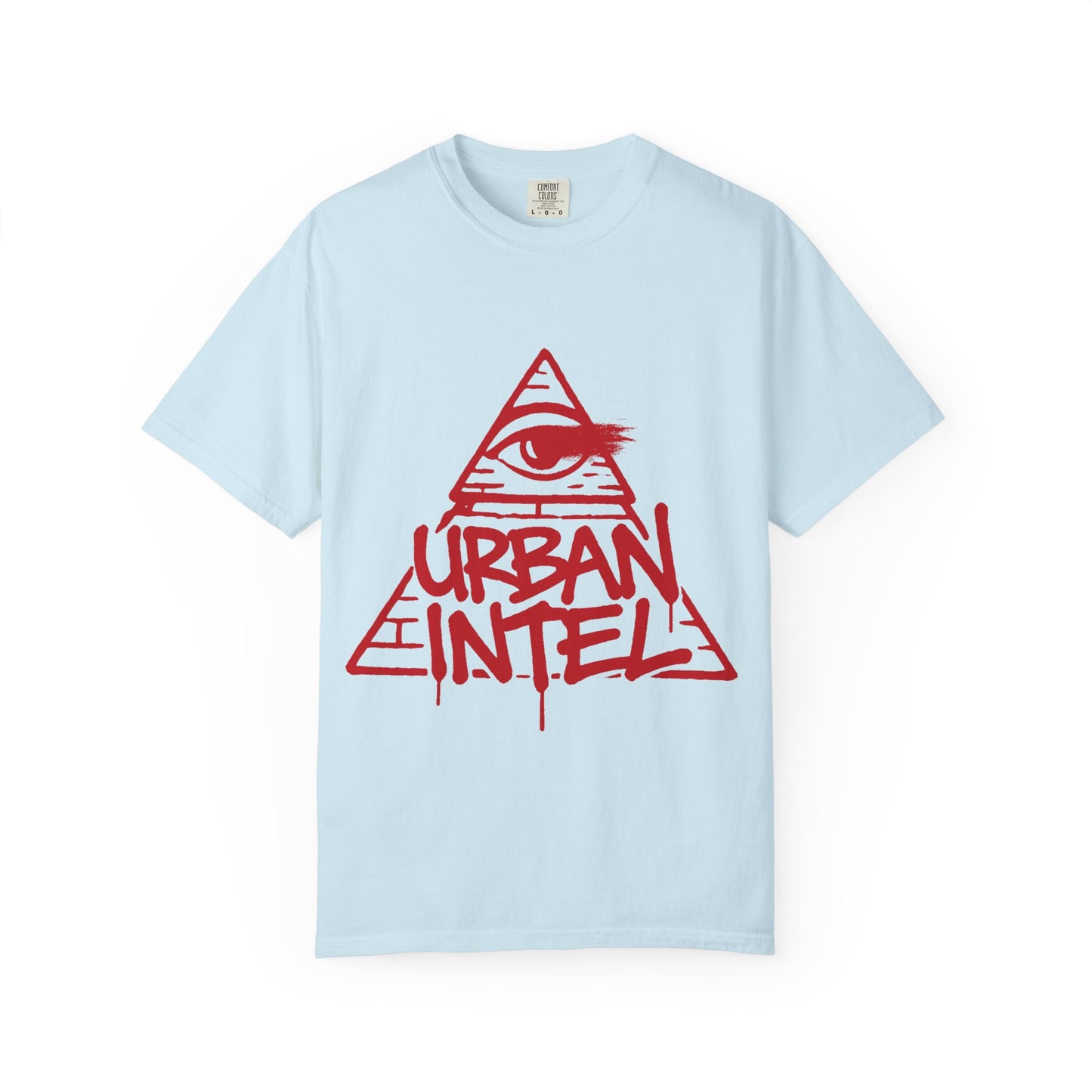 Urban Intel Logo Tee - Power Red and Chambray