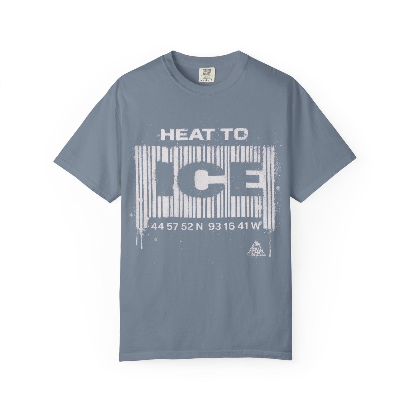 Heat to Ice Tee - White on Denim