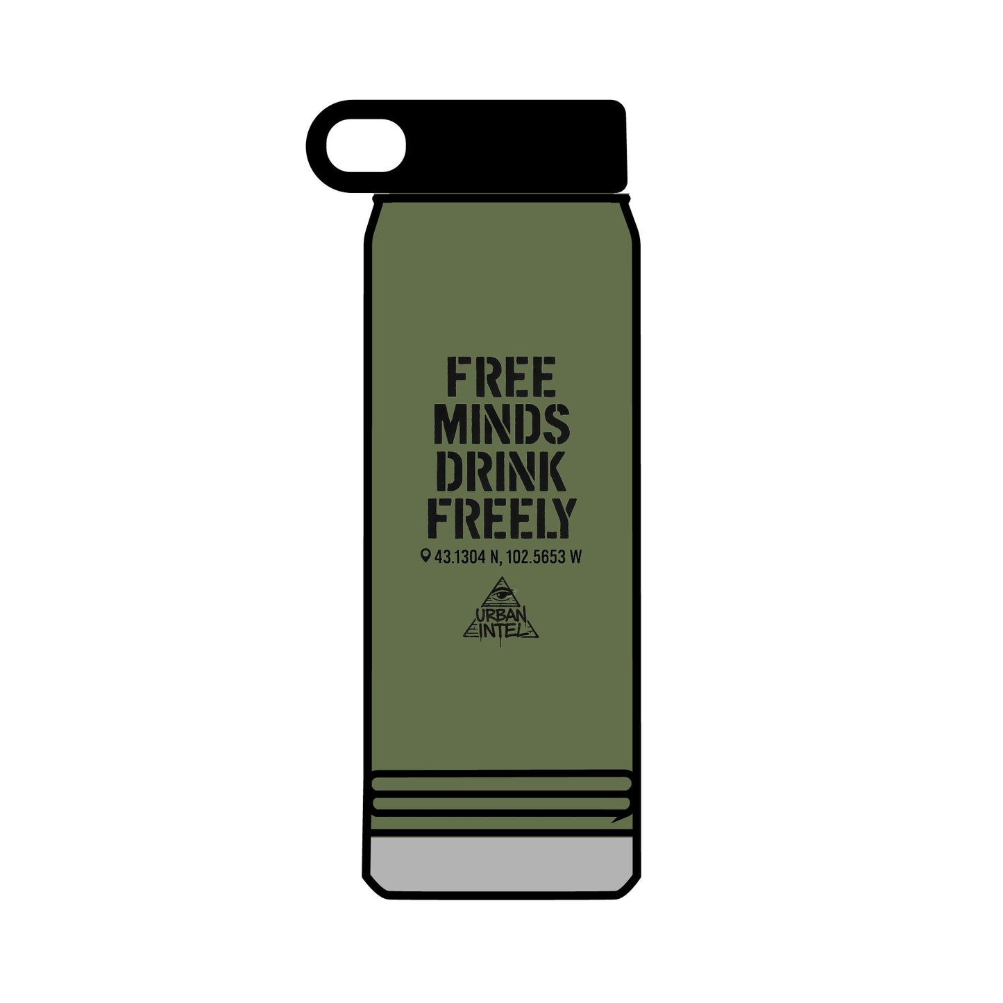 Freeminds Survival Bottle – 32oz Stainless Steel