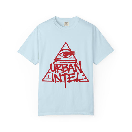 Urban Intel Logo Tee - Power Red and Chambray