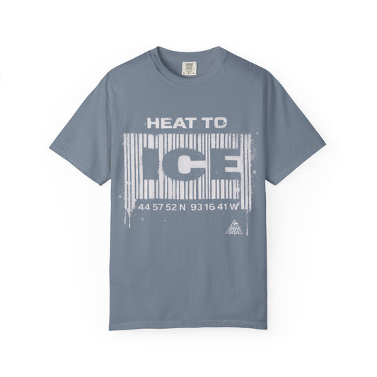 Heat to Ice Tee - White on Denim