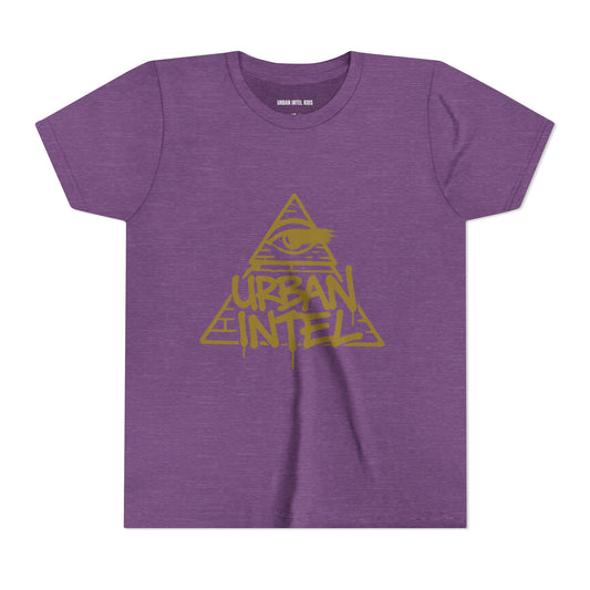 Urban Intel Logo Youth Tee - Gold and Purple