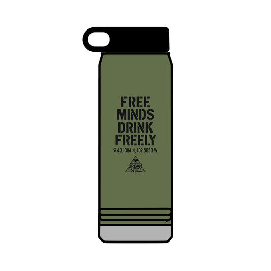 Freeminds Survival Bottle – 32oz Stainless Steel